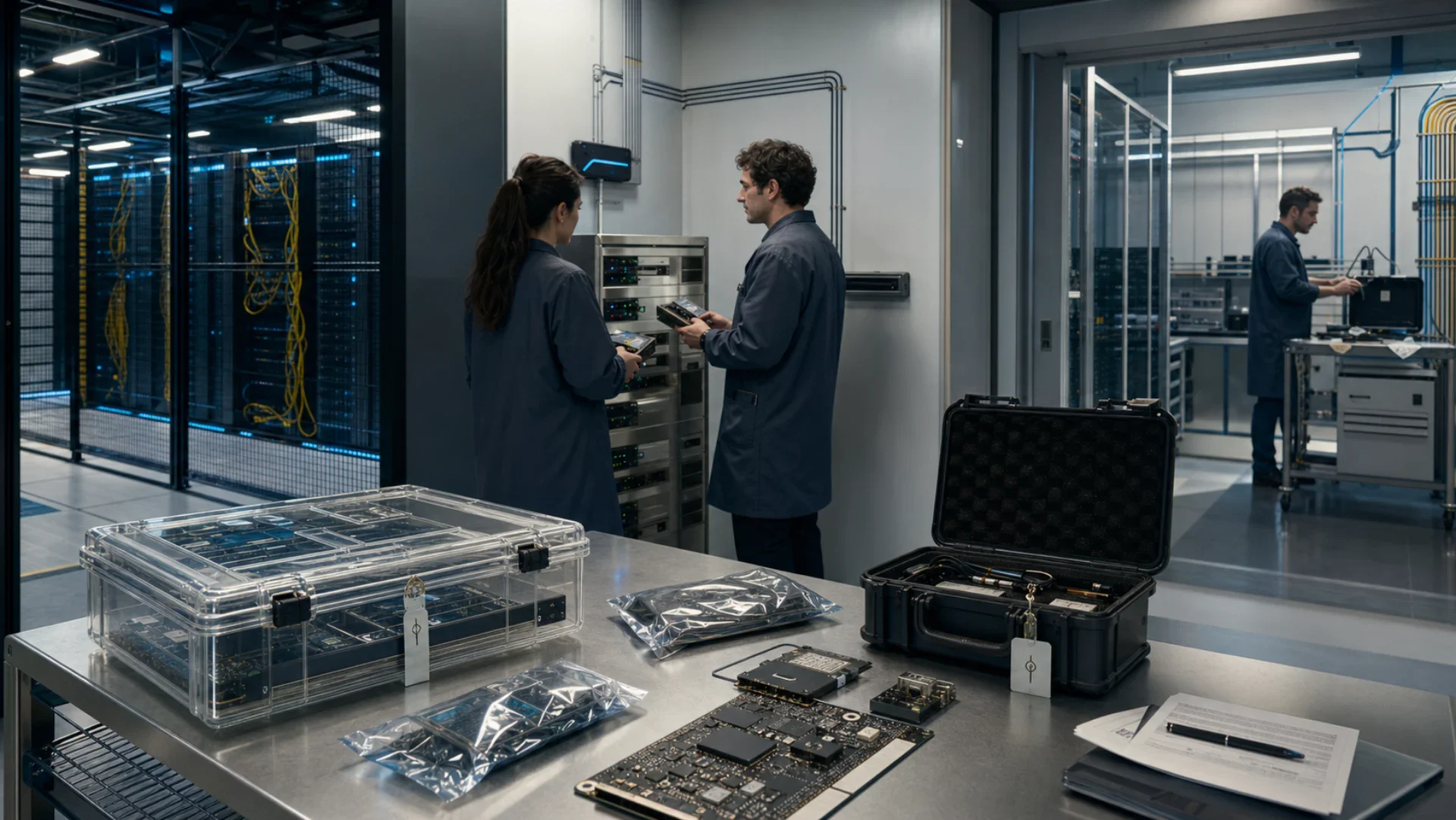 Security engineers preserving evidence across protected infrastructure and operational handoffs