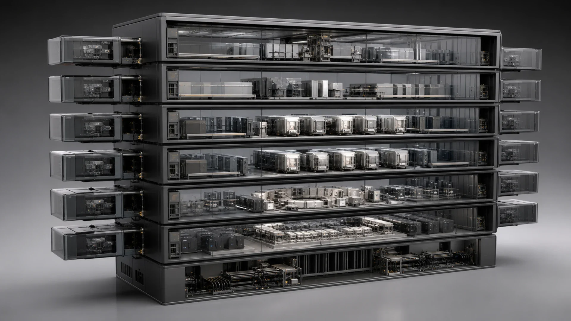 A modular platform architecture separating experience, services, data, integration and infrastructure layers