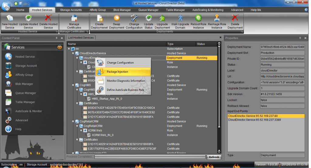 Azure_cloud_director_package_injection Azure Cloud Director with Smart Package Injection for any time update without loading complete package again.