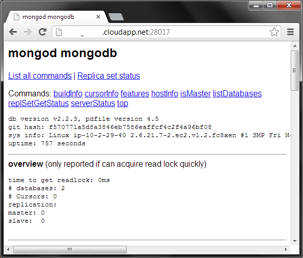 MongoDB on Azure