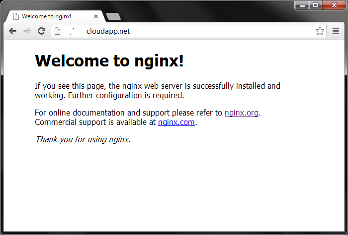 nginx Nginx on Azure